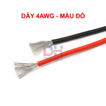 Dây điện Silicon 04 | 08 | 10 | 12 AWG chống cháy chịu nhiệt cao chịu tải cao